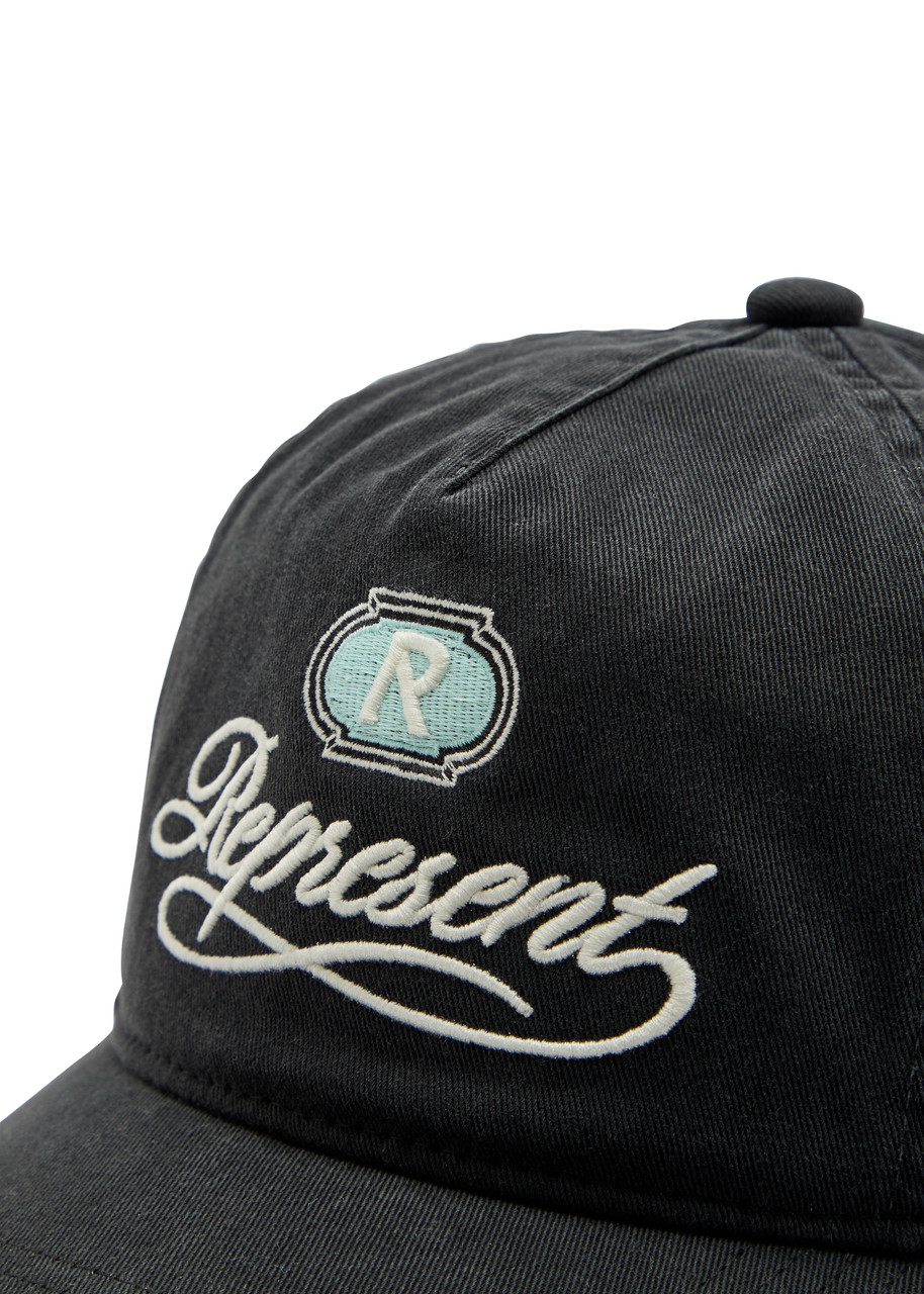  Represent Gran Cru Embroidered Cotton Cap - Black - One Size 