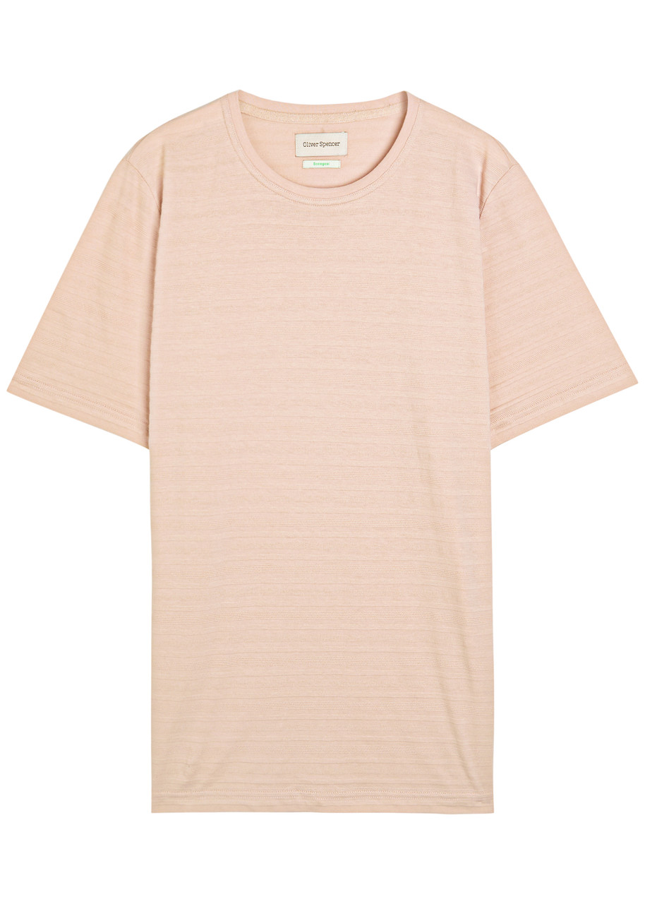 Oliver Spencer Conduit Striped Knit T-shirt - Pink - S