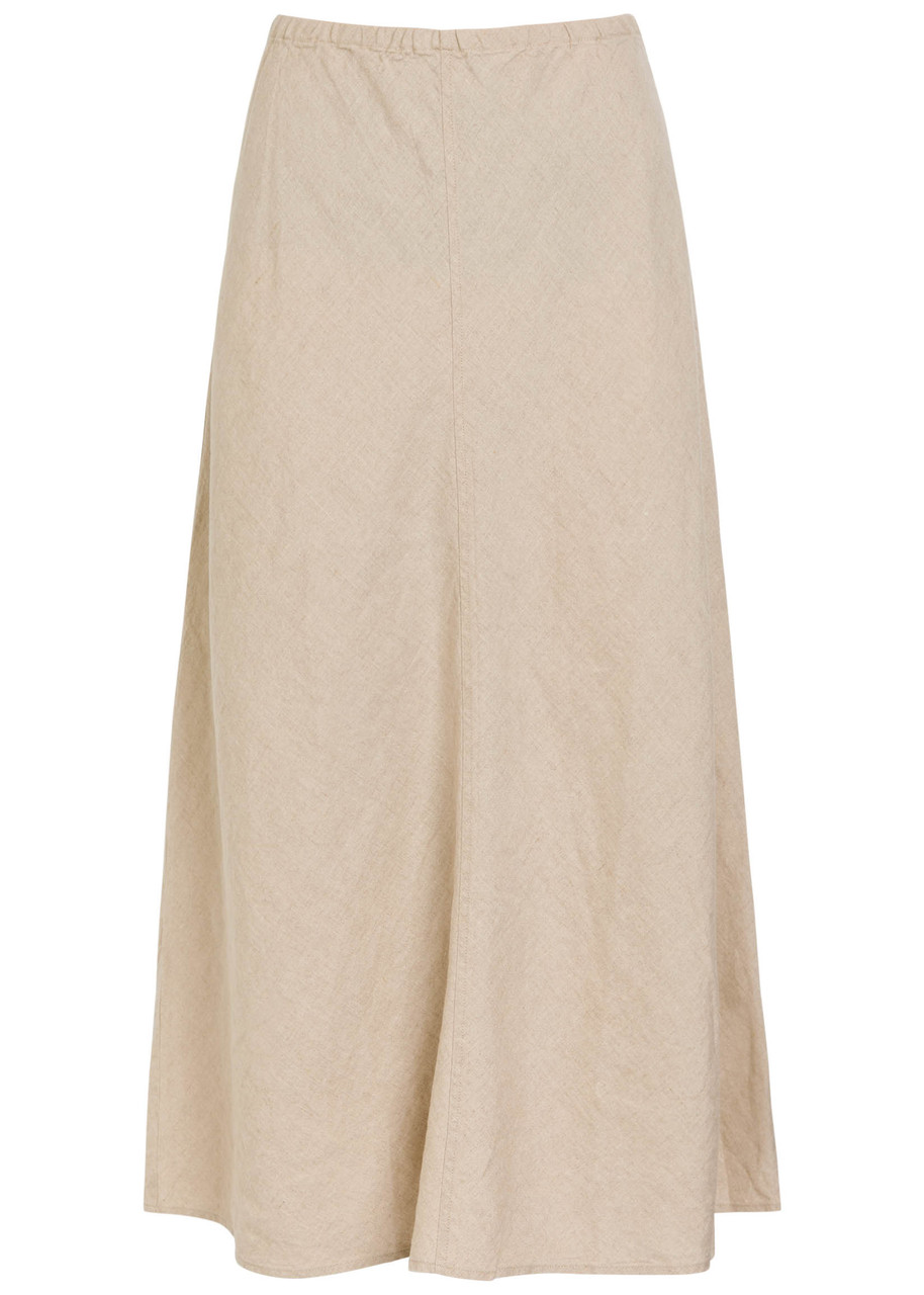 Eileen Fisher Linen Maxi Skirt - Natural - M (UK 14-16 / L)