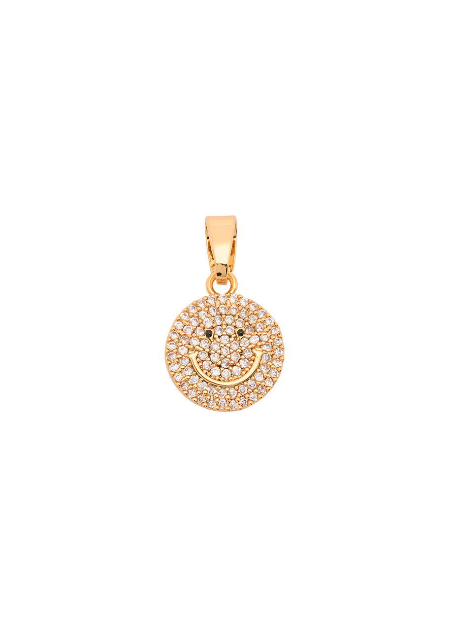 Crystal Haze Ms. Vaxxine 18kt Gold-plated Pendant In Gold