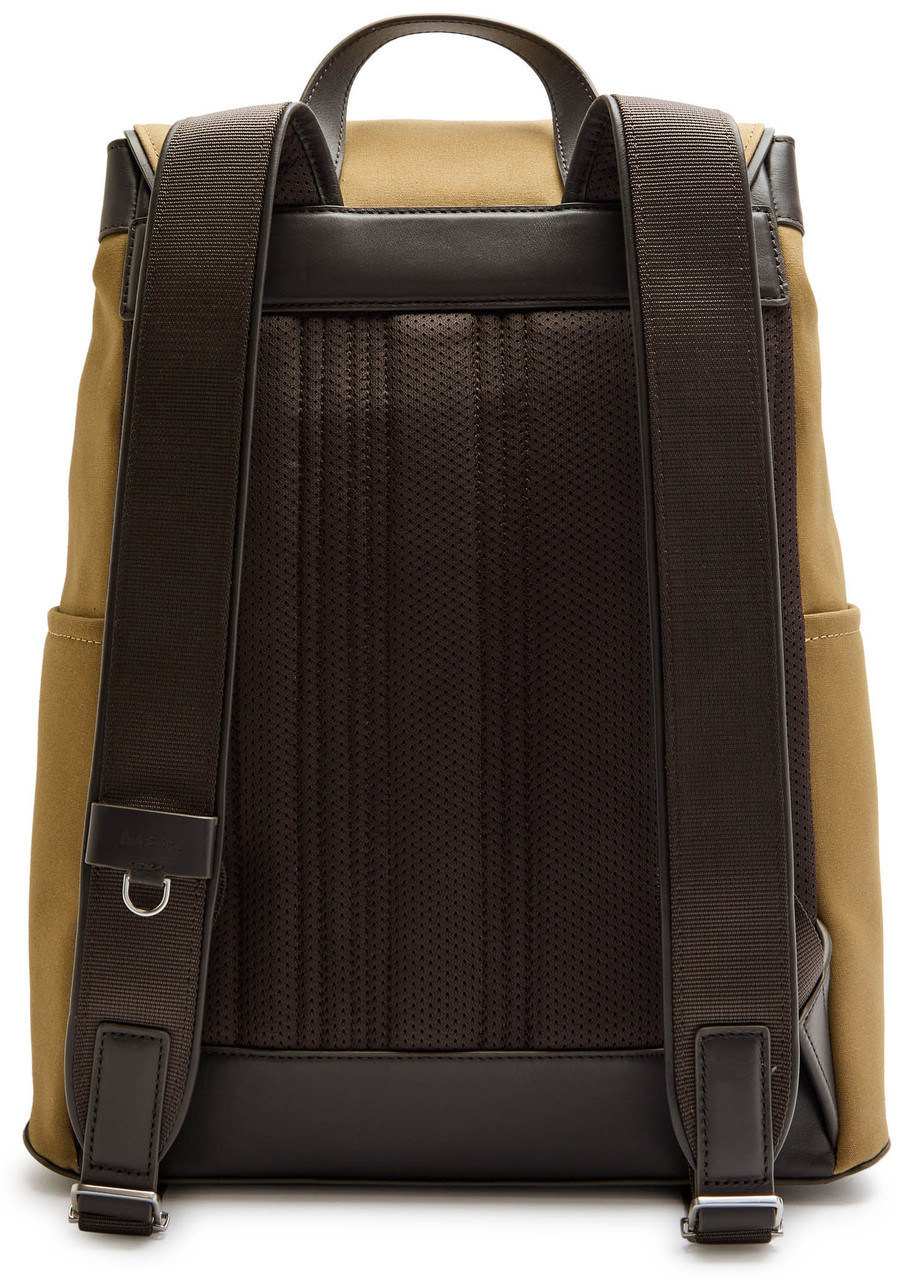  Paul Smith Canvas And Leather Backpack - Brown - One Size 