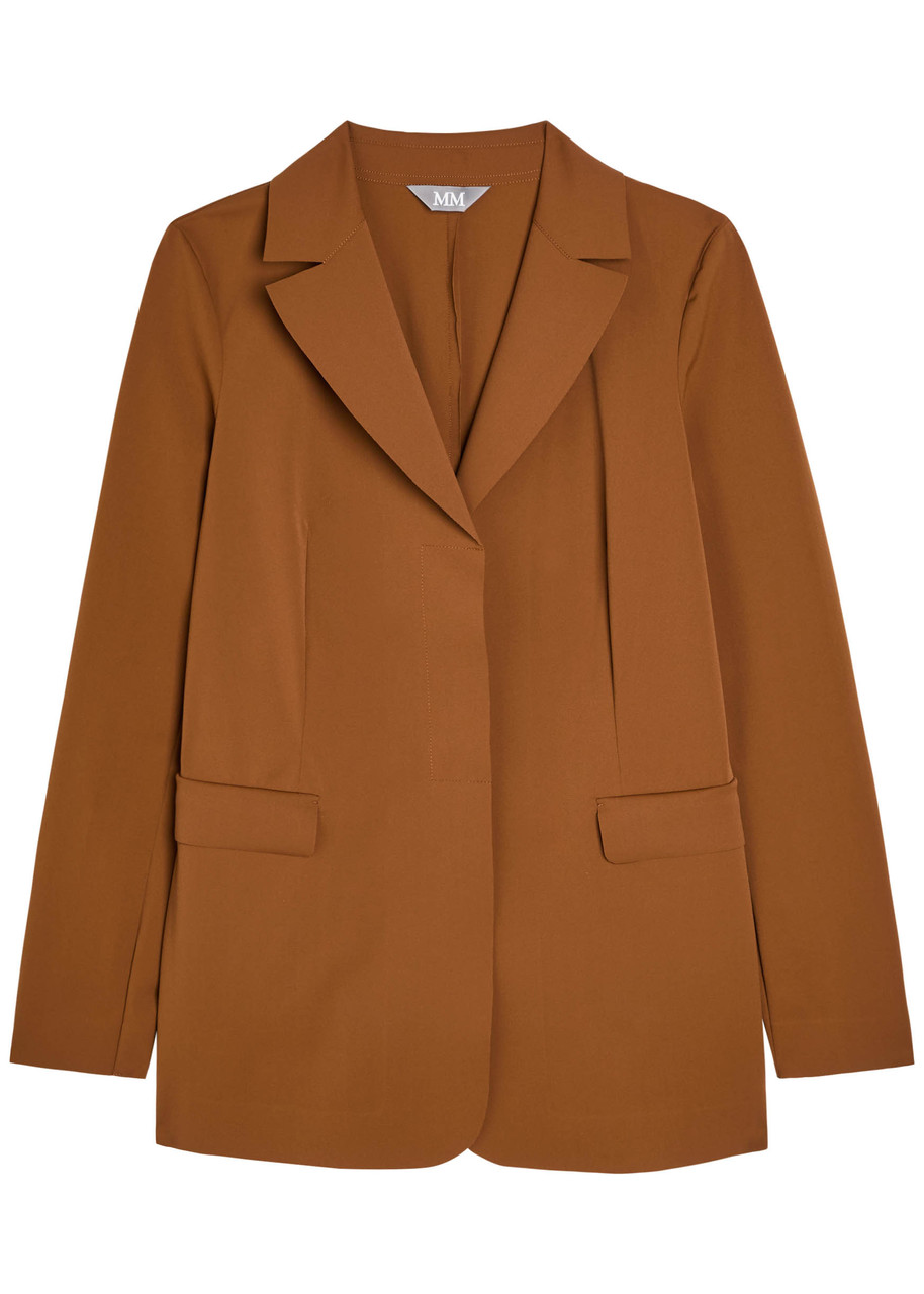 MM Ghiera Stretch-jersey Blazer - Brown - L (UK14 / L)