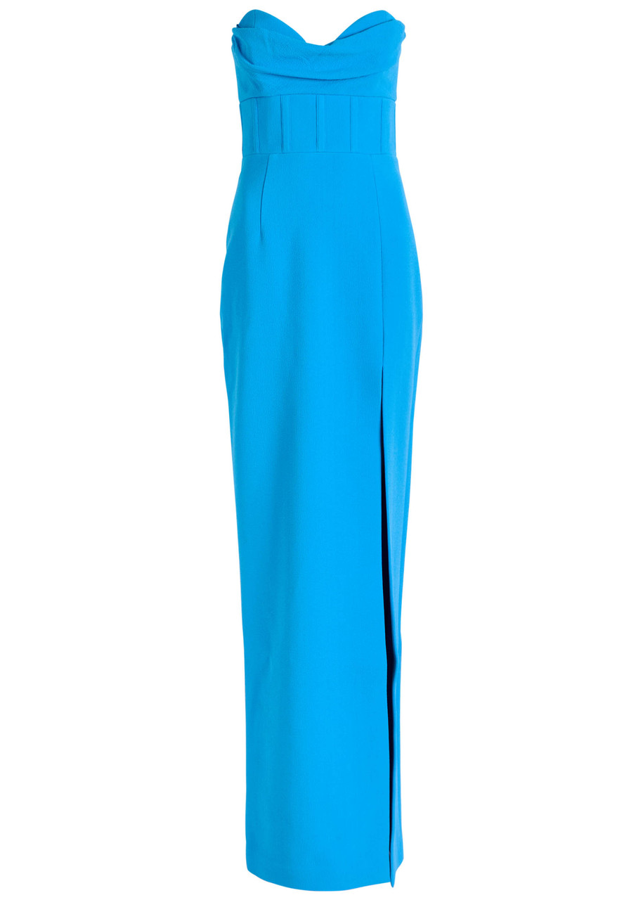 Rebecca Vallance Skylar Strapless Crepe Gown