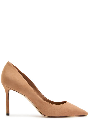 JIMMY CHOO Romy 85 suede pumps | Harvey Nichols