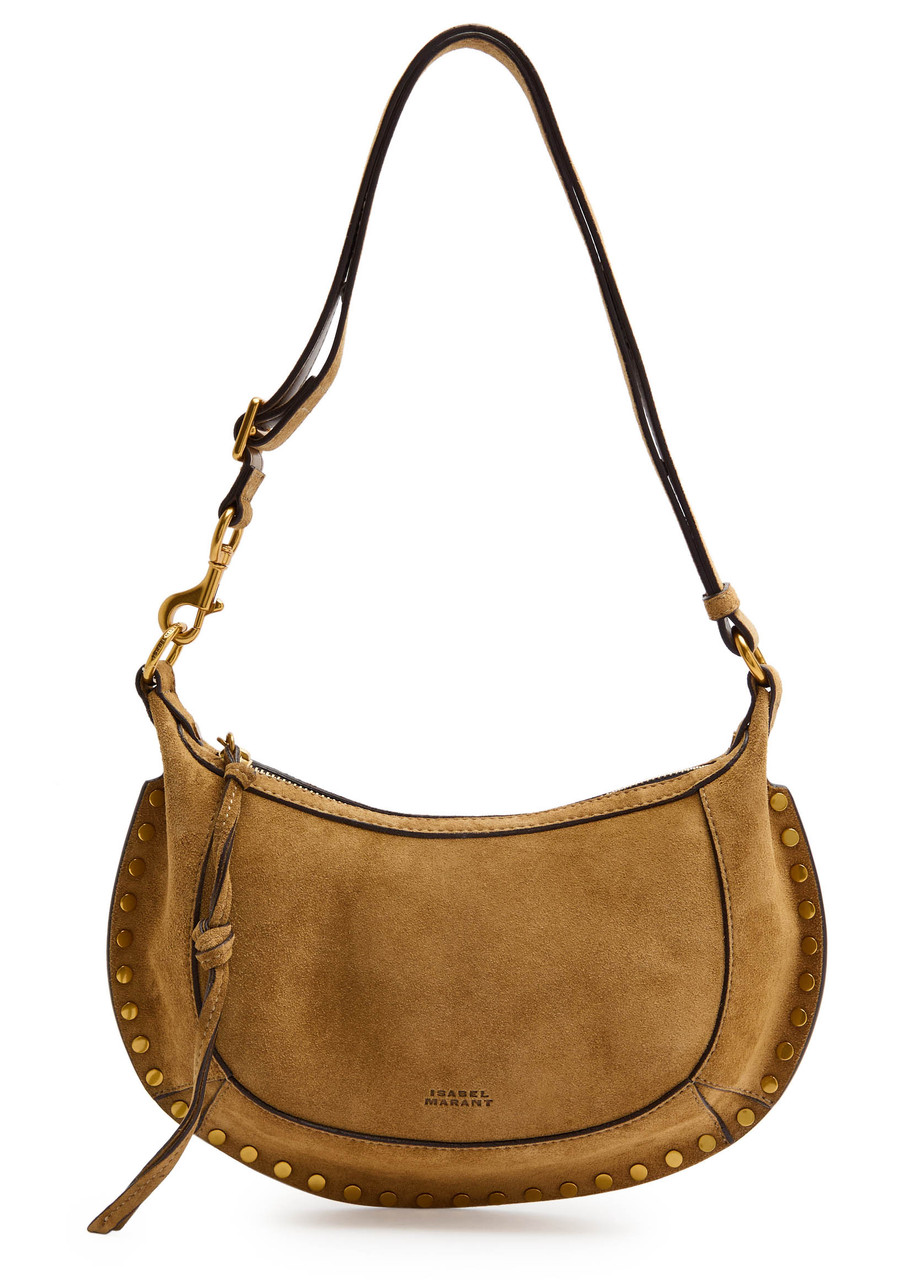 Isabel Marant Oskan Moon Suede Shoulder bag - Gold - One Size