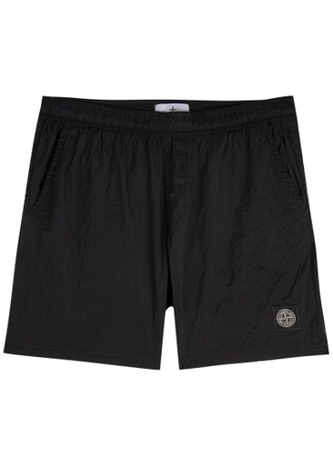 ★ stone swimwear nylonl M 黒 ★ ☆ stone swimwear nylonl M 黒 ☆ STONE ISLAND Straight-Leg Mid