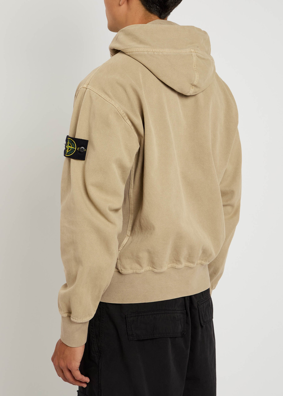  Stone Island Hooded Canvas Work Jacket - Sand - L 