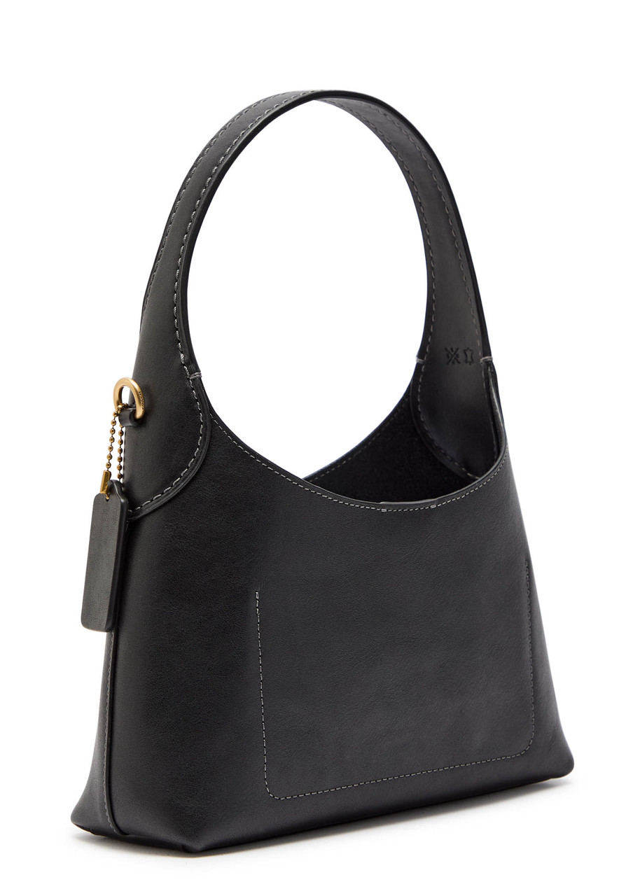 Coach New York Black Leather Brooklyn 23 Shoulder Bag In Black