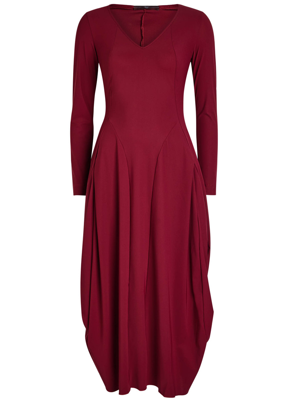 High At-length Stretch-jersey Midi Dress