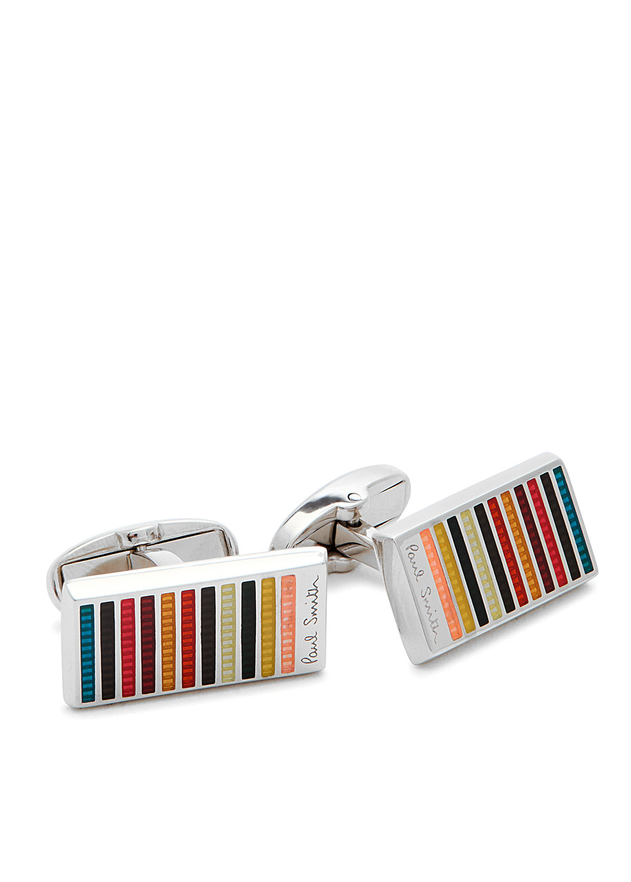  Paul Smith Signature Stripe Cufflinks - Multicoloured - One Size 