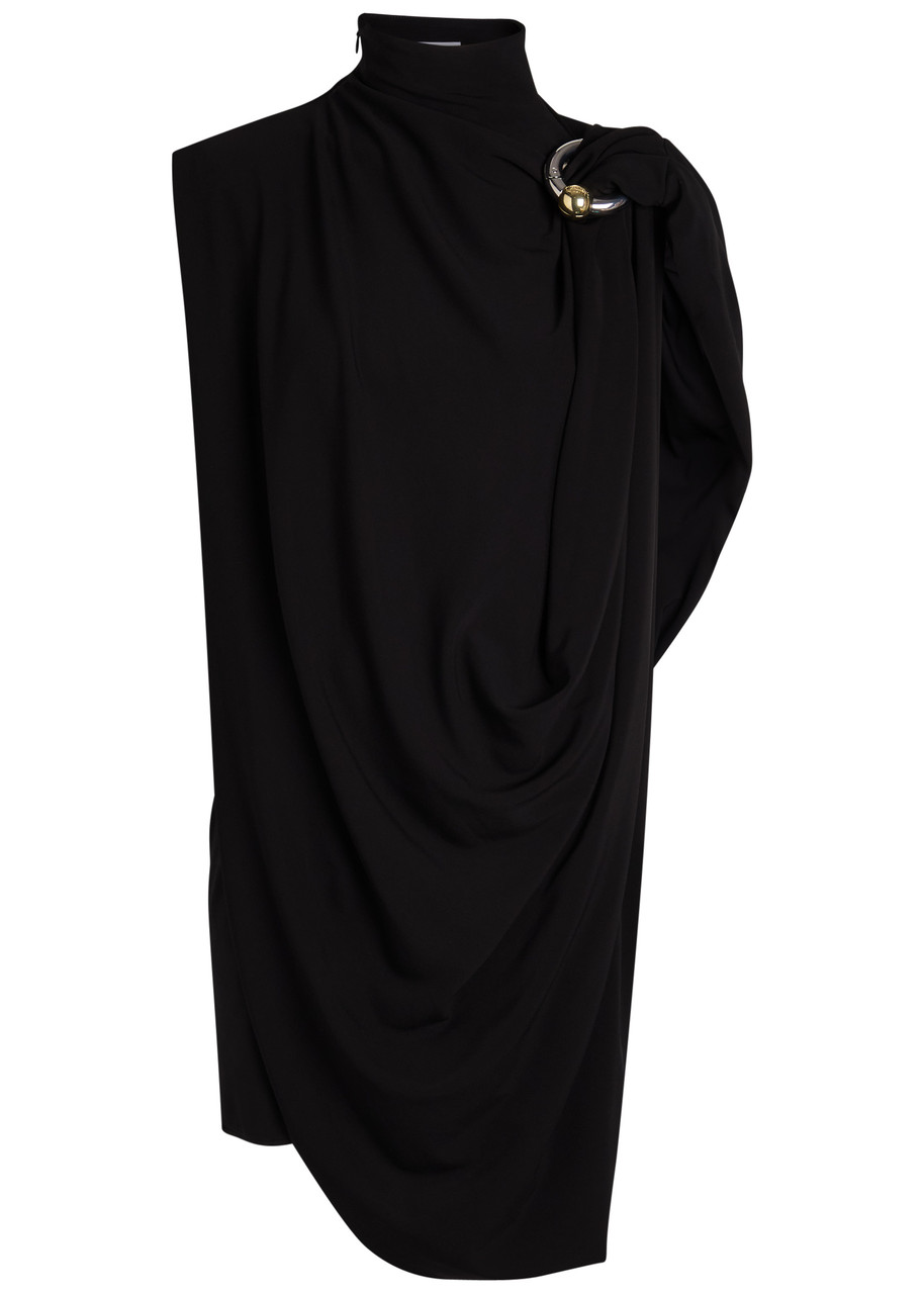 Jean Paul Gaultier Draped Stretch-crepe Mini Dress
