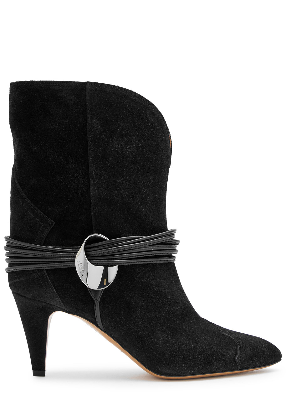 Isabel Marant étoile Dytho 70 Suede Ankle Boots - Black - 37 (IT37/ UK4)