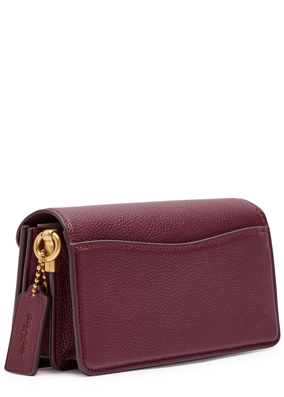 Coach Tabby 20 Grained Leather Shoulder Bag In Burgundy