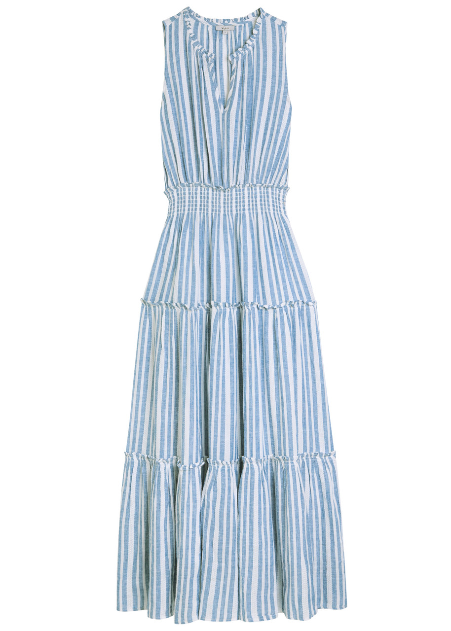 Rails Lou Lou Striped Woven Maxi Dress - Blue And White - S (UK8-10 / S)