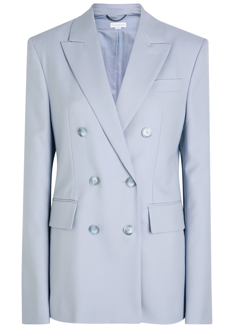 Stella Mccartney Double-breasted Wool Blazer - Blue - 46 (UK14 / L)