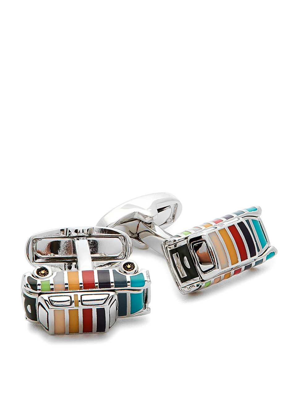  Paul Smith Mini Car Enamelled Cufflinks - Multicoloured - One Size 