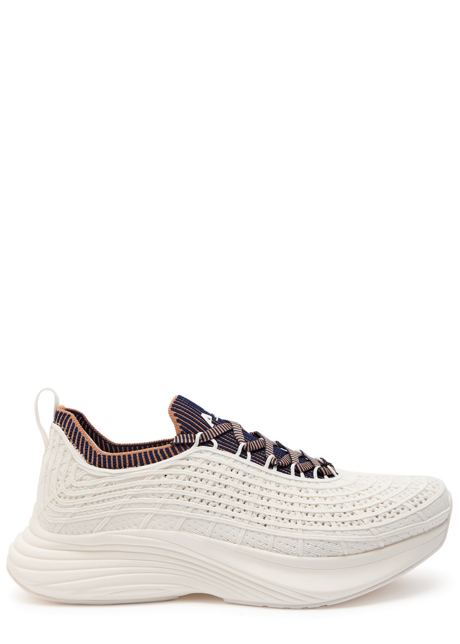 Apl Athletic Propulsion Labs Athletic Propulsion Labs Techloom Zipline Knitted Sneakers In Beige