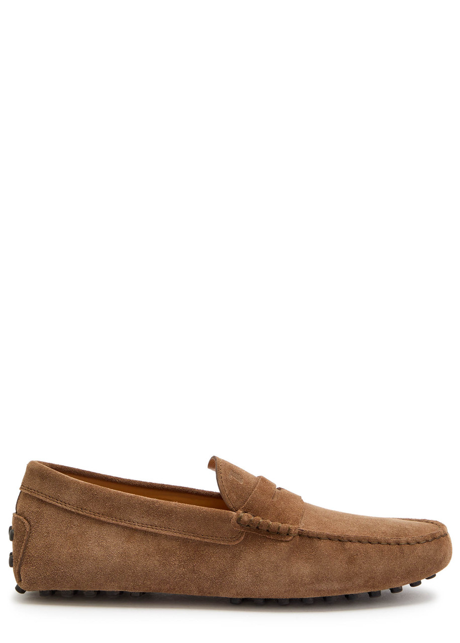 Tods Gommino Suede Loafers - Light Brown - 7 (IT41 / UK7)