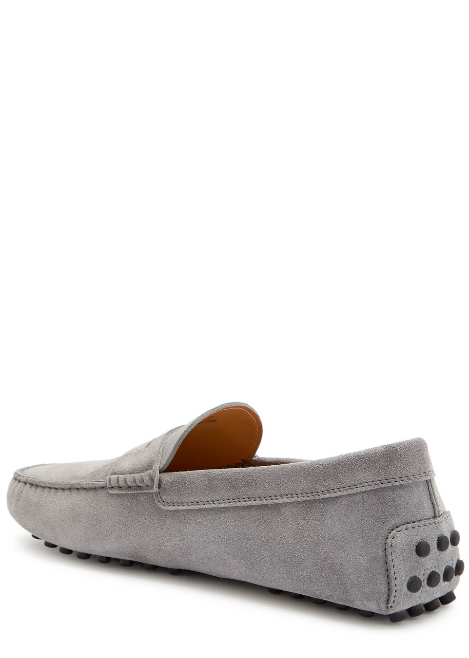 Tod's Man Loafers Lead Size 6 Leather In Gray