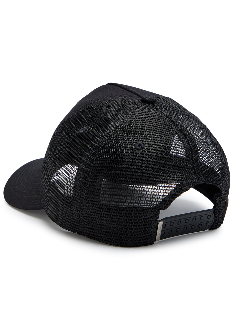 Amiri Logo-embroidered Trucker Cap In Black