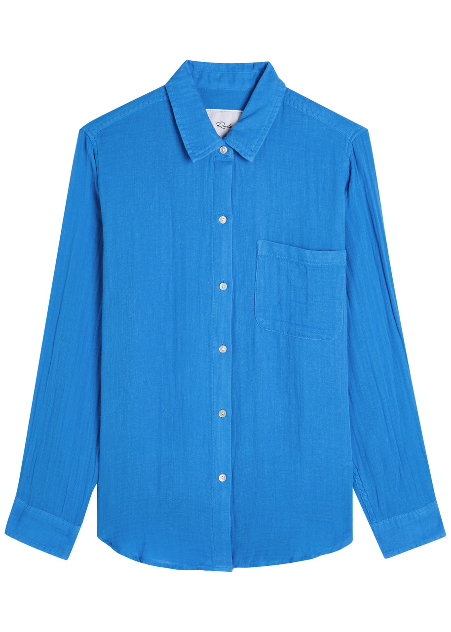 Rails Ellis Gauze Shirt - Blue - M (UK12 / M)