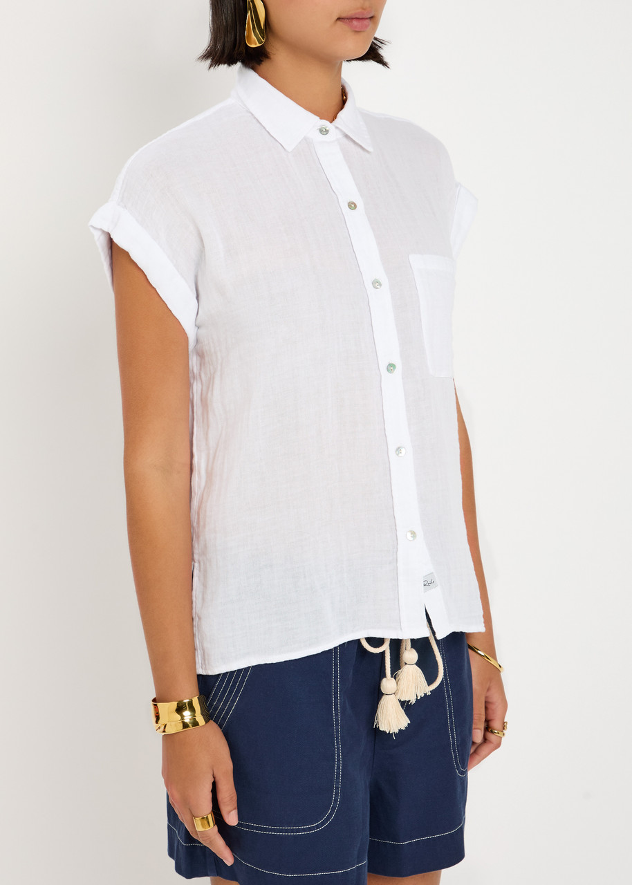 Rails Witney Gauze Shirt In White