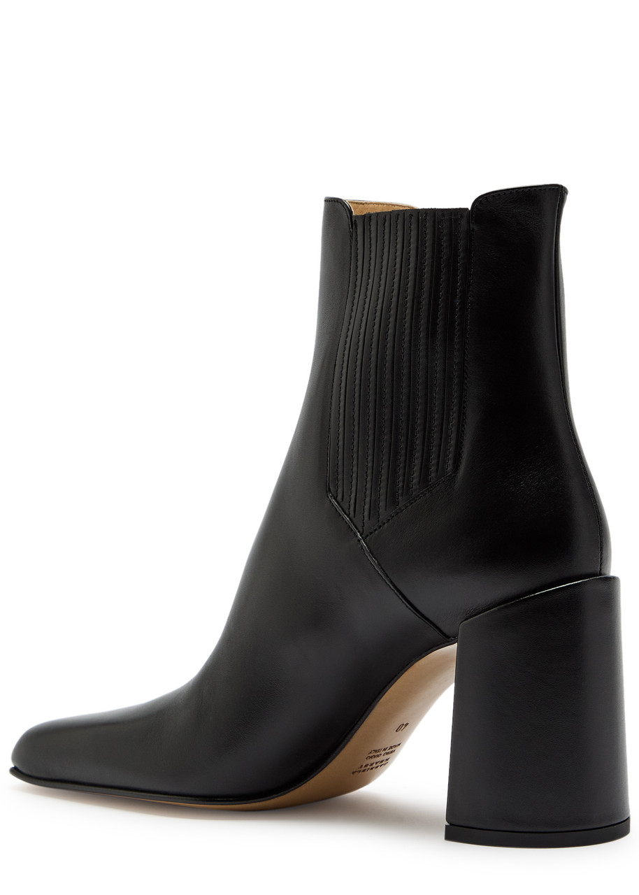 Gabriela Hearst Luke 70 Leather Ankle Boots In Black