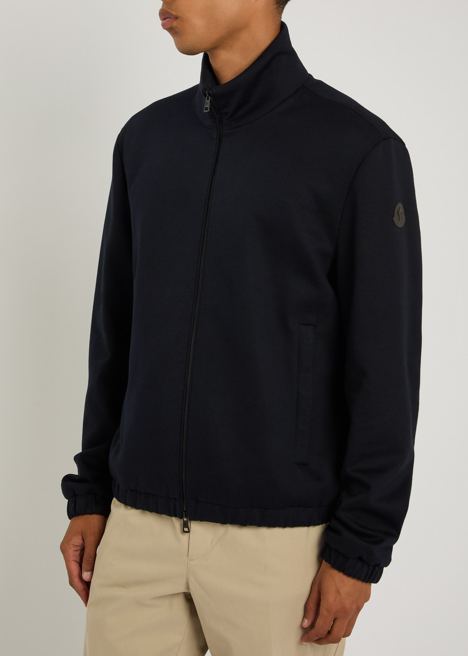 Moncler Simorre Cotton-blend Jacket In Black