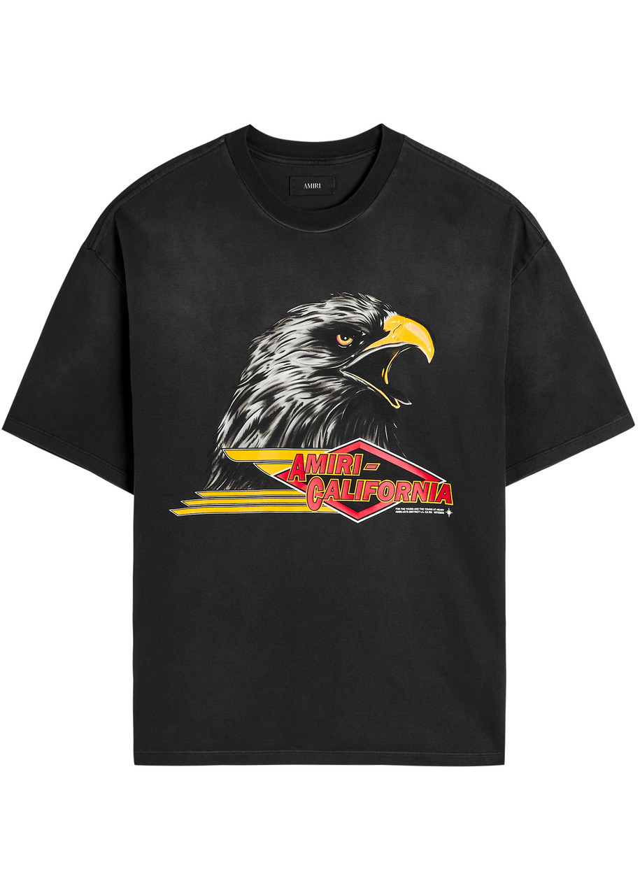 Amiri Graphic Crew Neck T-shirt In Black