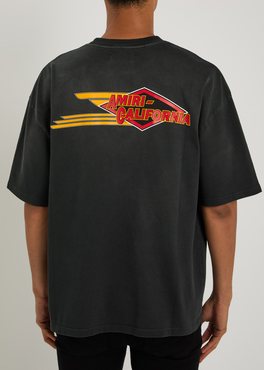 Amiri Graphic Crew Neck T-shirt In Black