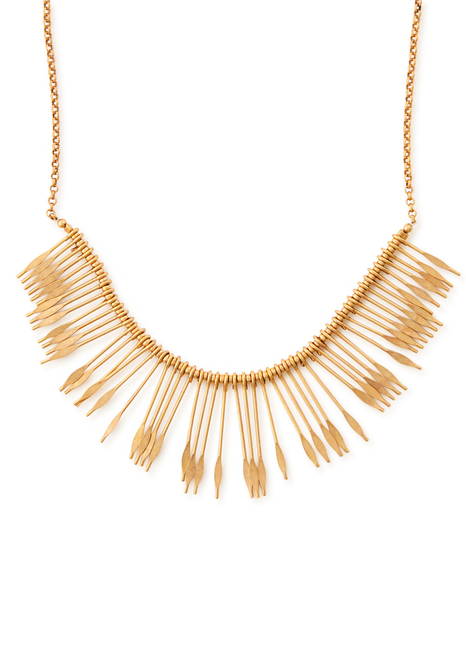  Isabel Marant Fringed Necklace - Brass - One Size 