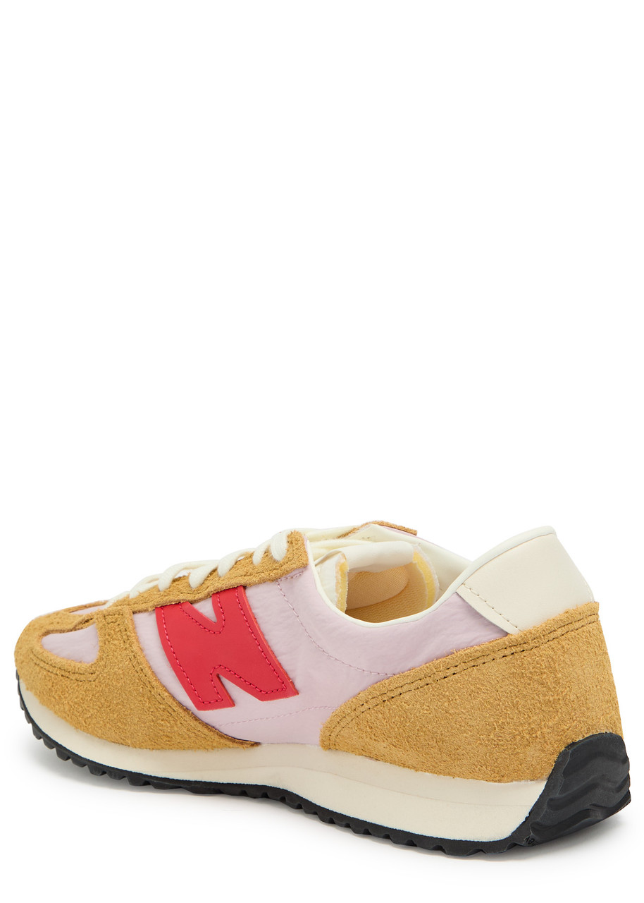 New Balance 471 Panelled Brushed Suede Sneakers In Pink