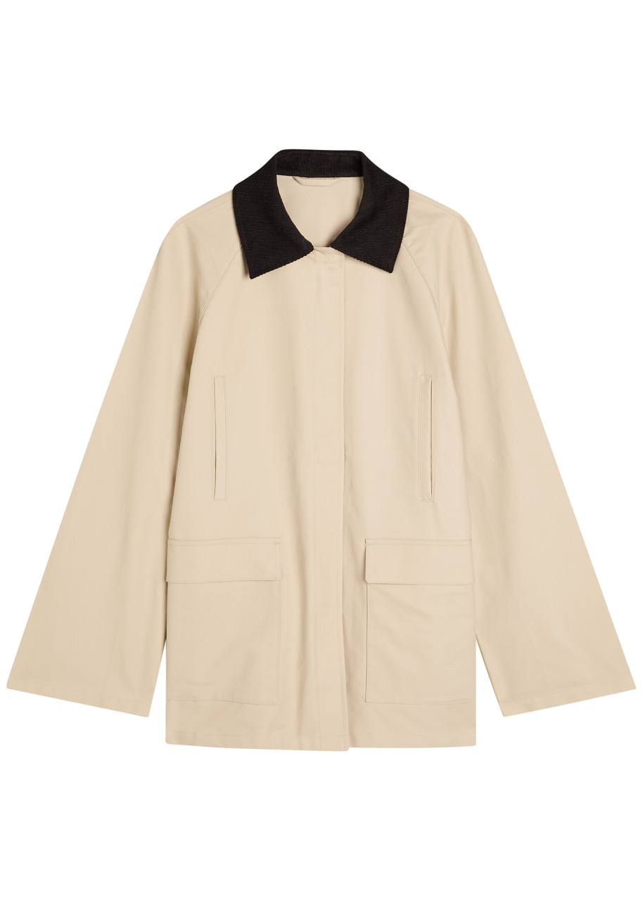 Totême Toteme Summer Country Cotton Jacket In Sand