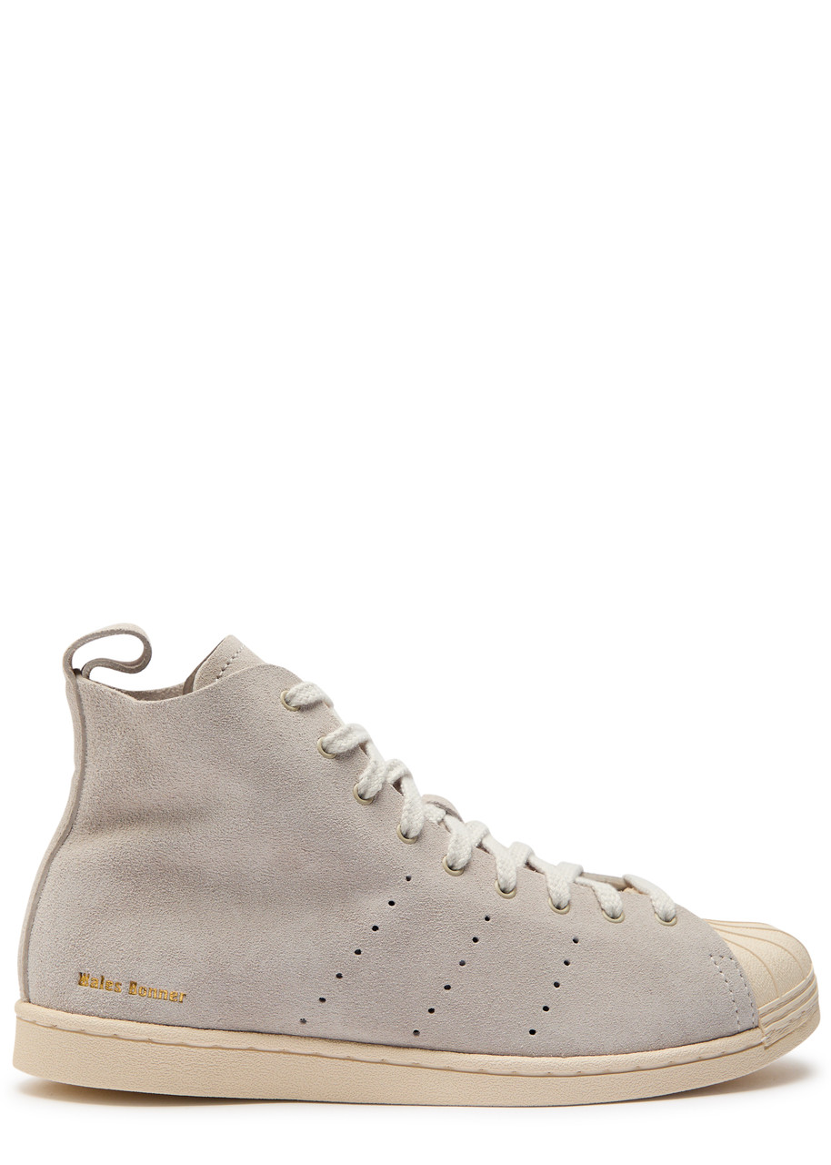 Adidas Originals Adidas X Wales Bonner X Wales Bonner Superstar Brushed Suede Sneakers In Gray