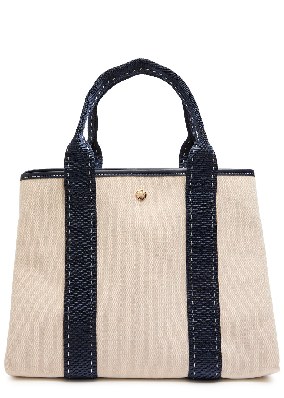 Rue De Verneiul Traversée S Sellier Canvas Tote Bag In White