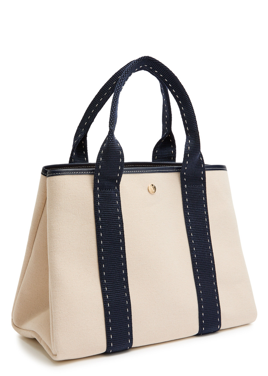 Rue De Verneiul Traversée S Sellier Canvas Tote Bag In White