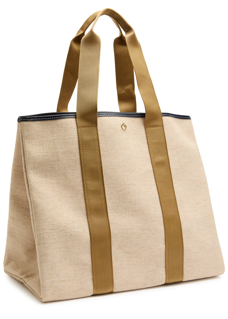 Rue De Verneiul Traversée L Linen Tote Bag In Sand