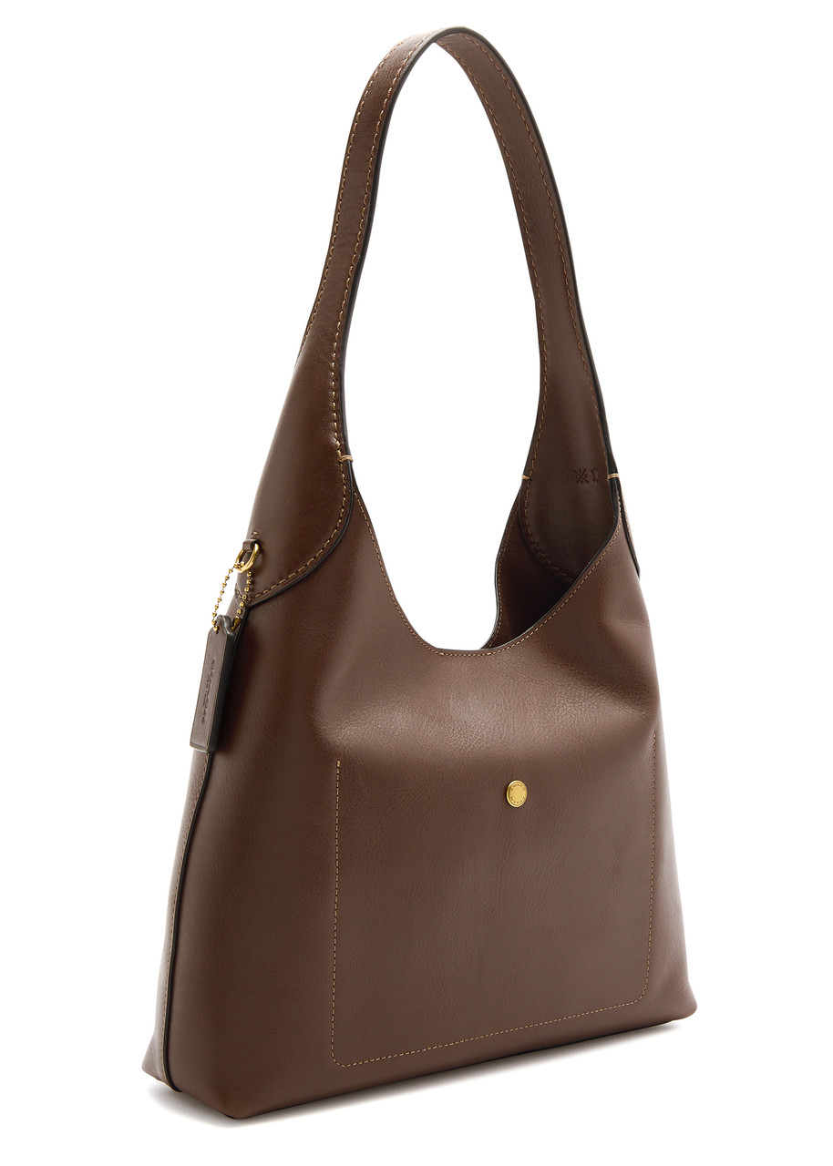 Coach Brooklyn 28 Leather Shoulder Bag In Brown