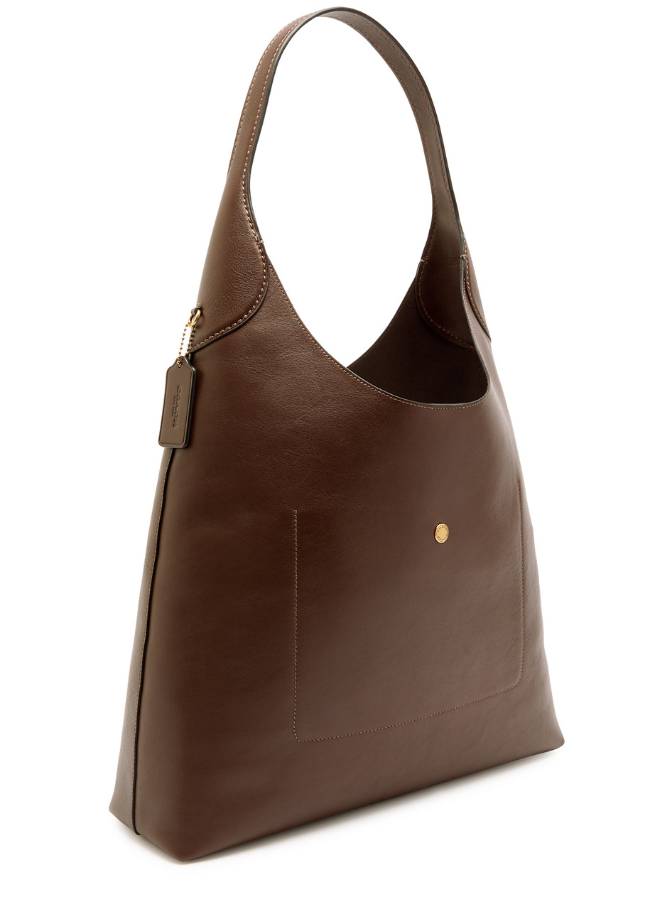 Coach Brooklyn 39 Grained Leather Shoulder Bag In Brown