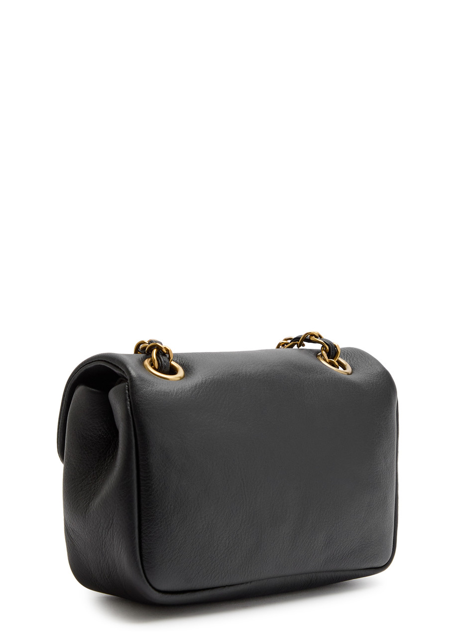 Vivienne Westwood Anita Grained Leather Shoulder Bag In Black
