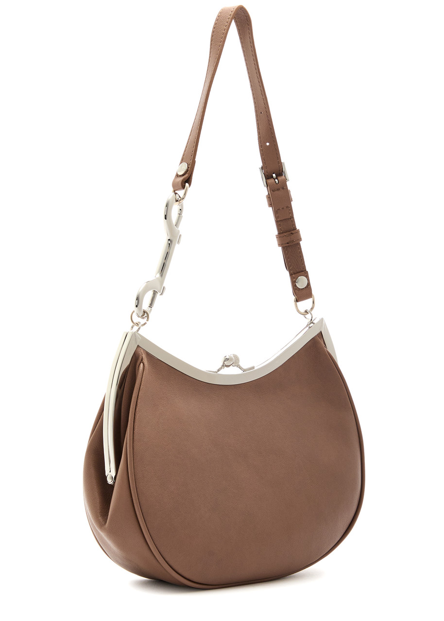Vivienne Westwood Bettina Medium Leather Bag In Gray