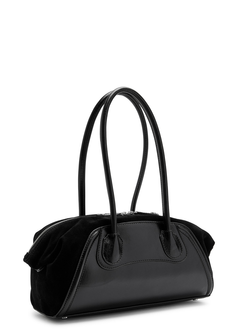 Vivienne Westwood Shirley Small Leather Holdall Bag In Black