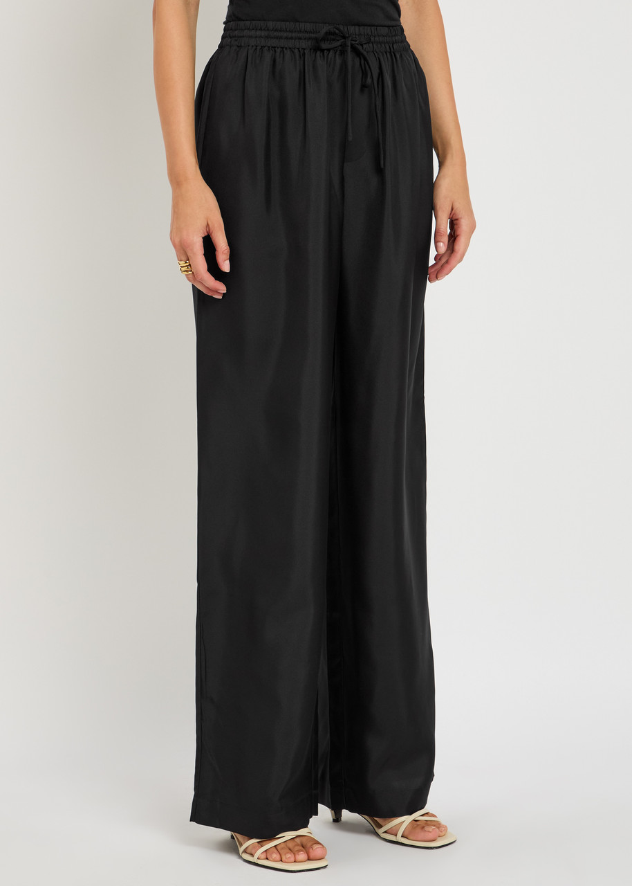 Rohe Silk Trousers In Black