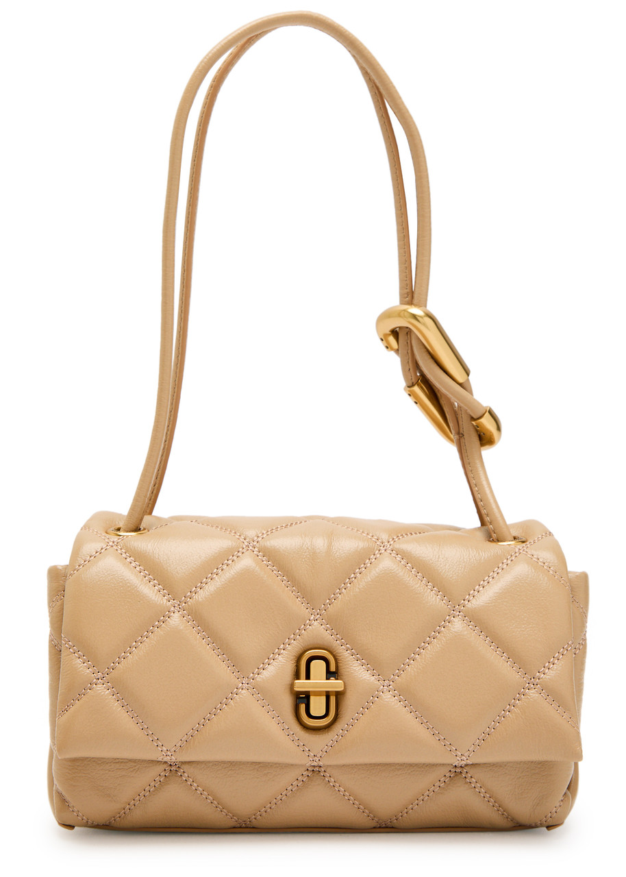 Marc Jacobs The Dual Mini Leather Shoulder Bag In Brown