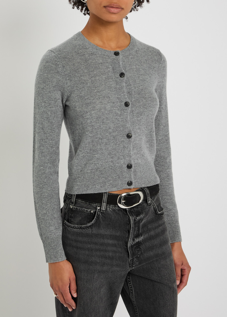 Nili Lotan March Cashmere Cardigan In Gray