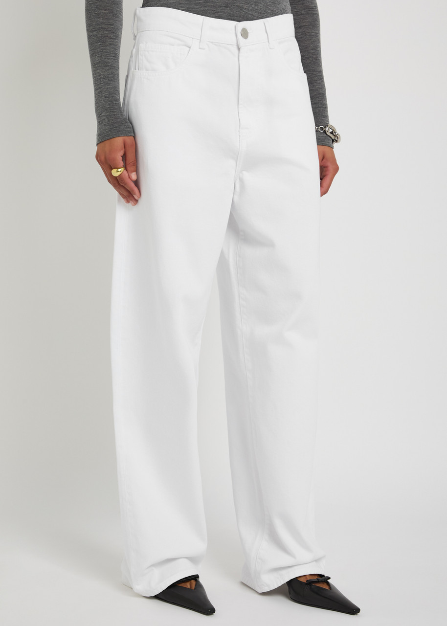 Rohe Wide-leg Jeans In White