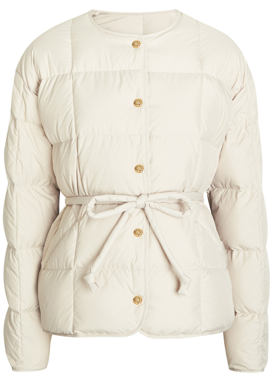 Moncler Carmagne Padded Shell Jacket - Natural - 2 (UK 12 / M)