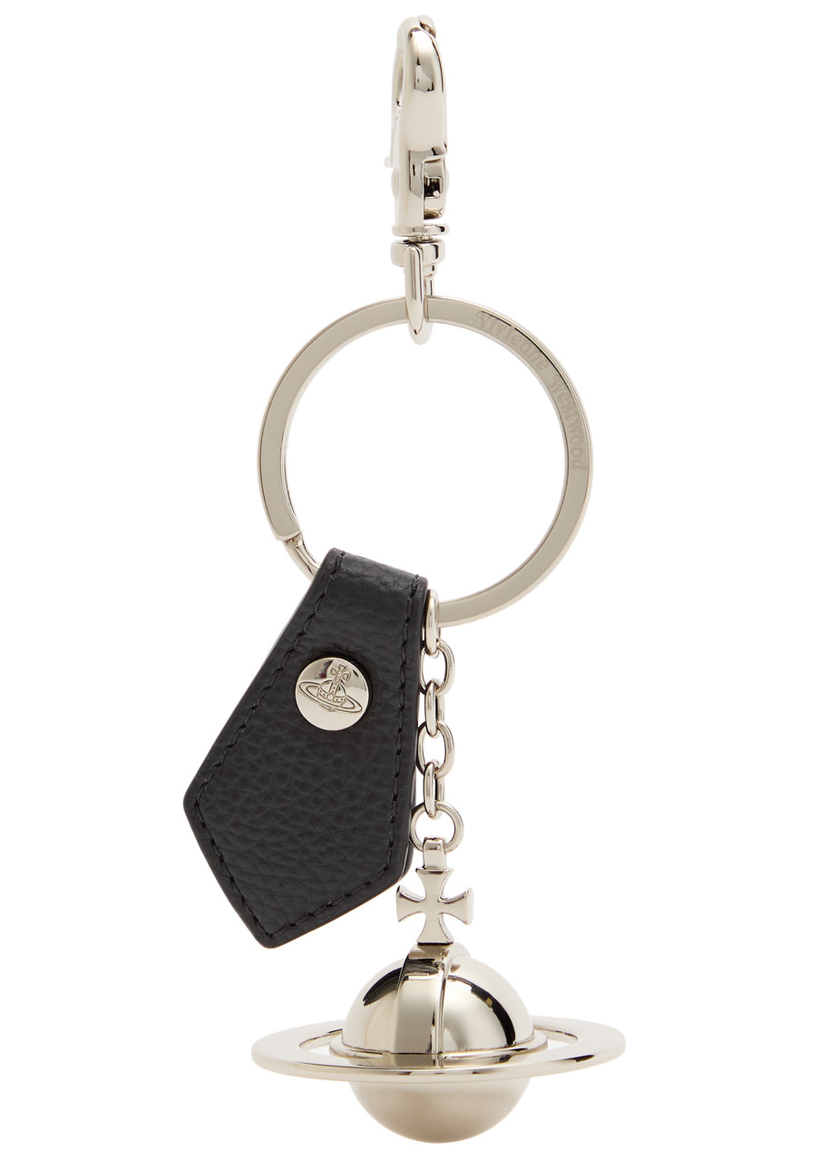 Vivienne Westwood 3d Orb Silver Keyring In Silver