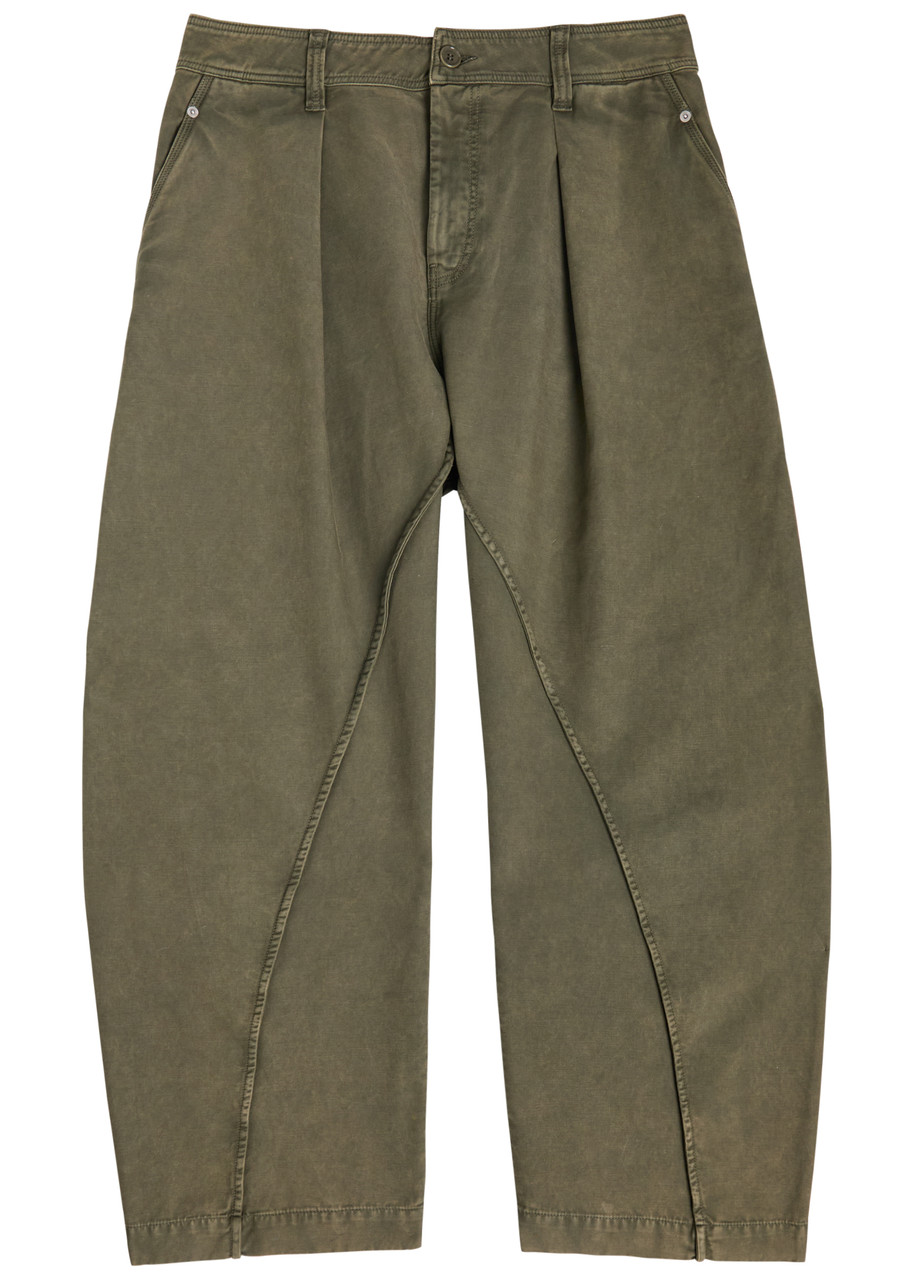 Jw Anderson Seam Trousers Twisted Seams In Green