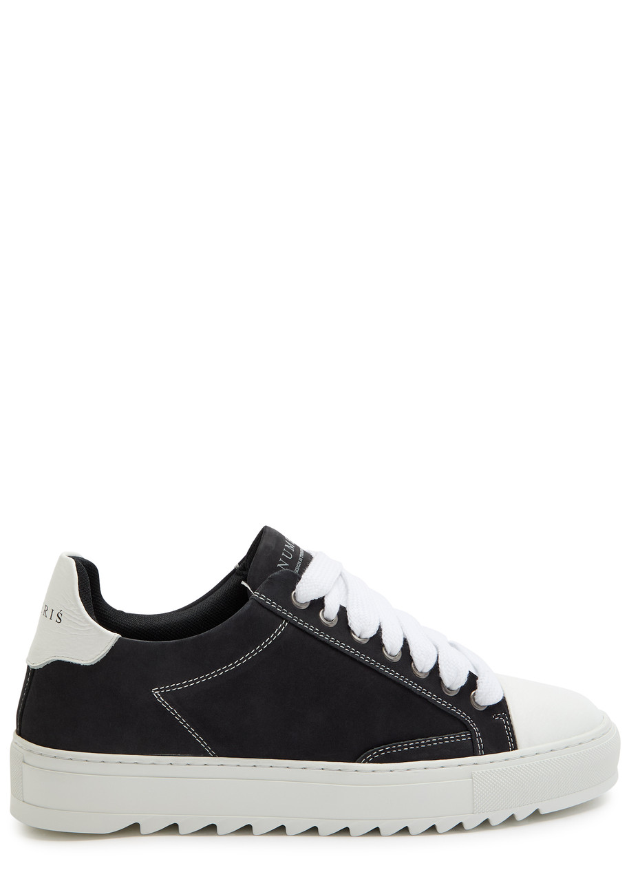 Numeris Atelier Acrylic Black Nubuck Sneakers In Black